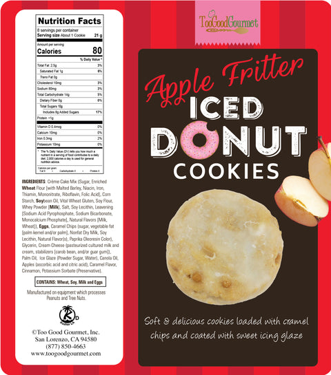 Apple Fritter Donut Cookies