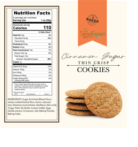 Cinnamon Sugar - Thin Crisp Cookies