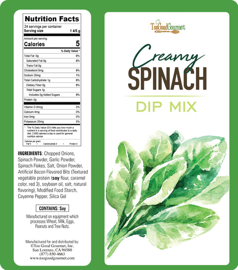 Creamy Spinach Dip Mix