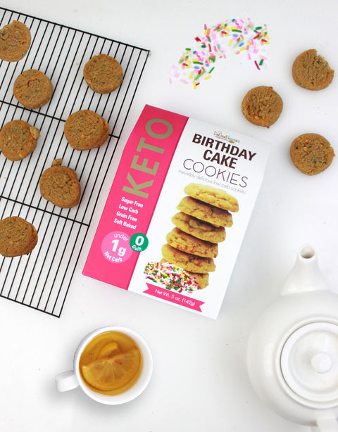 Birthday Cake No Sugar Low Carb Cookies