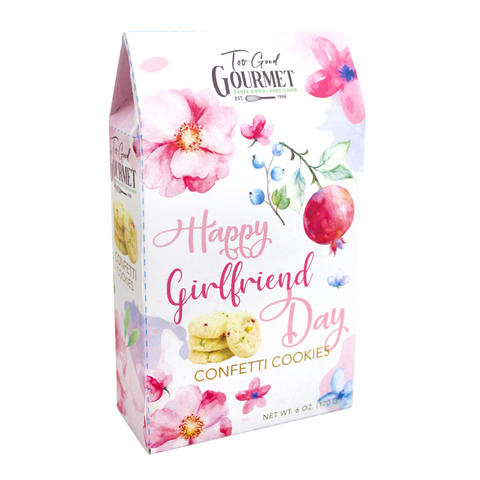 Happy Girlfriend's Day Confetti Cookies