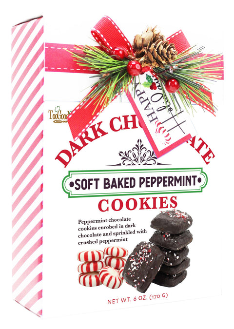 Soft Baked Chocolate Peppermint Cookies