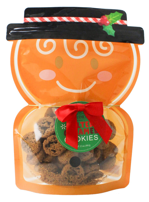 6-Pack Holiday Character Pouch Bite-Size Mini Crisp Cookies