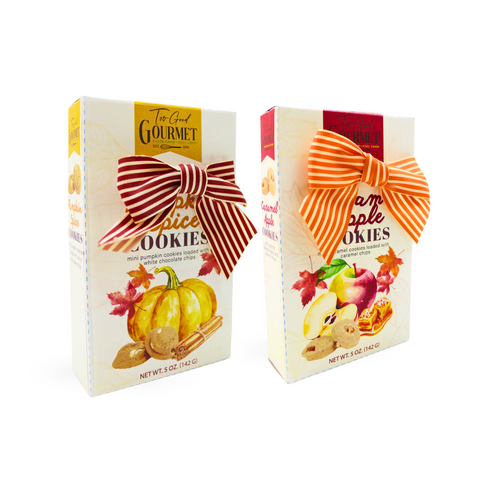 Fall Mini Bite Size Cookies - Caramel Apple & Pumpkin Spice