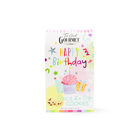 4-Pack Happy Birthday Chocolate Chip Cookies
