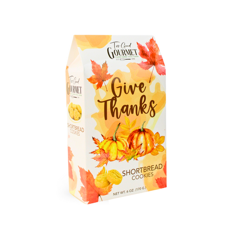 "Give Thanks" Sentiment Shortbread Cookies