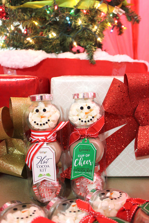 Snowman Cocoa Jars