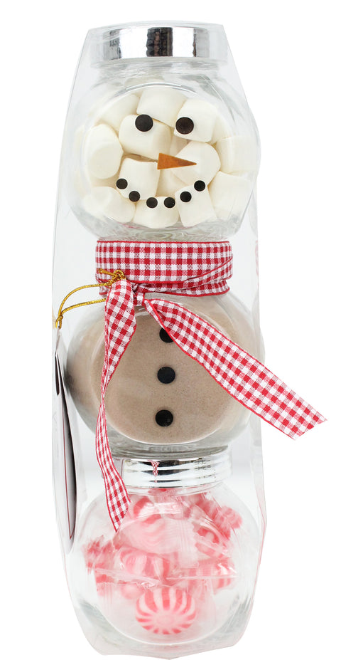 Snowman Cocoa Jars