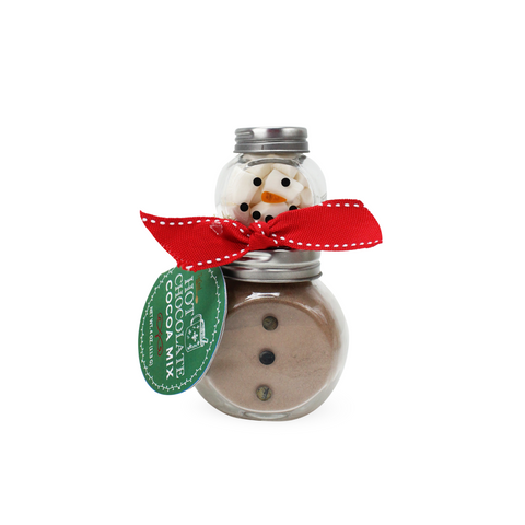 4-Pack Mini Snowman Cocoa Jar Set