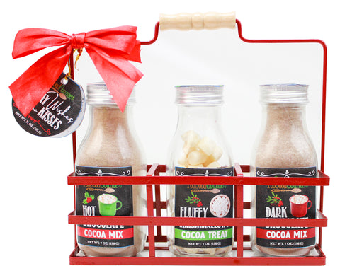 Holiday Wire Rack Cocoa Jars