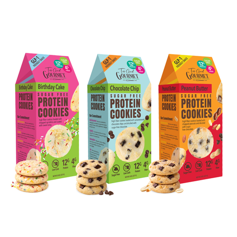 3-Pack Variety High Protein, High Fiber Cookies