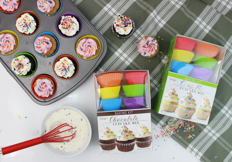 Cupcake Mix with Silicone Baking Cups