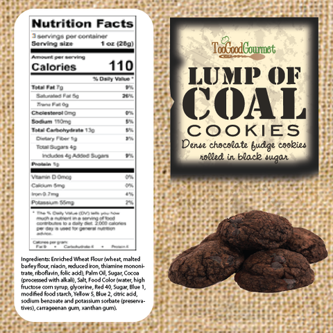 6-Pack Lump of Coal Cookies