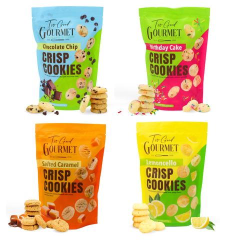 4-Pack Variety Bagged Crisp Cookies
