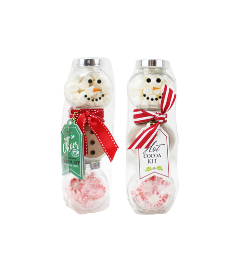 Snowman Cocoa Jars