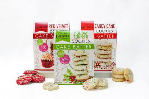 4-Pack Variety Pack Holiday Cake Batter Cookies